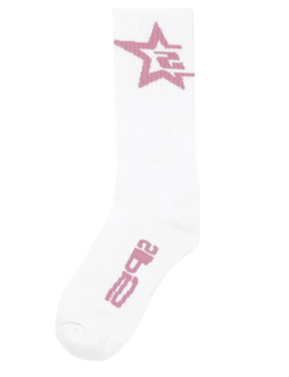 SP5 Socks White/Pink